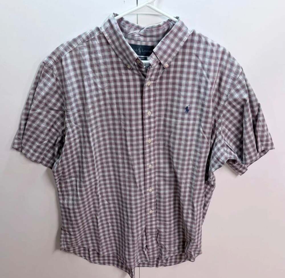 Ralph Lauren Classic Fit Plaid Button Down Shirt XL
